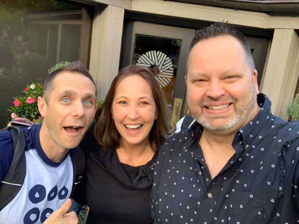 Selfie of Stu, Melissa and Paul