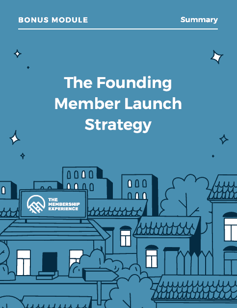 Founding Member Launch Strategy by Stu McLaren