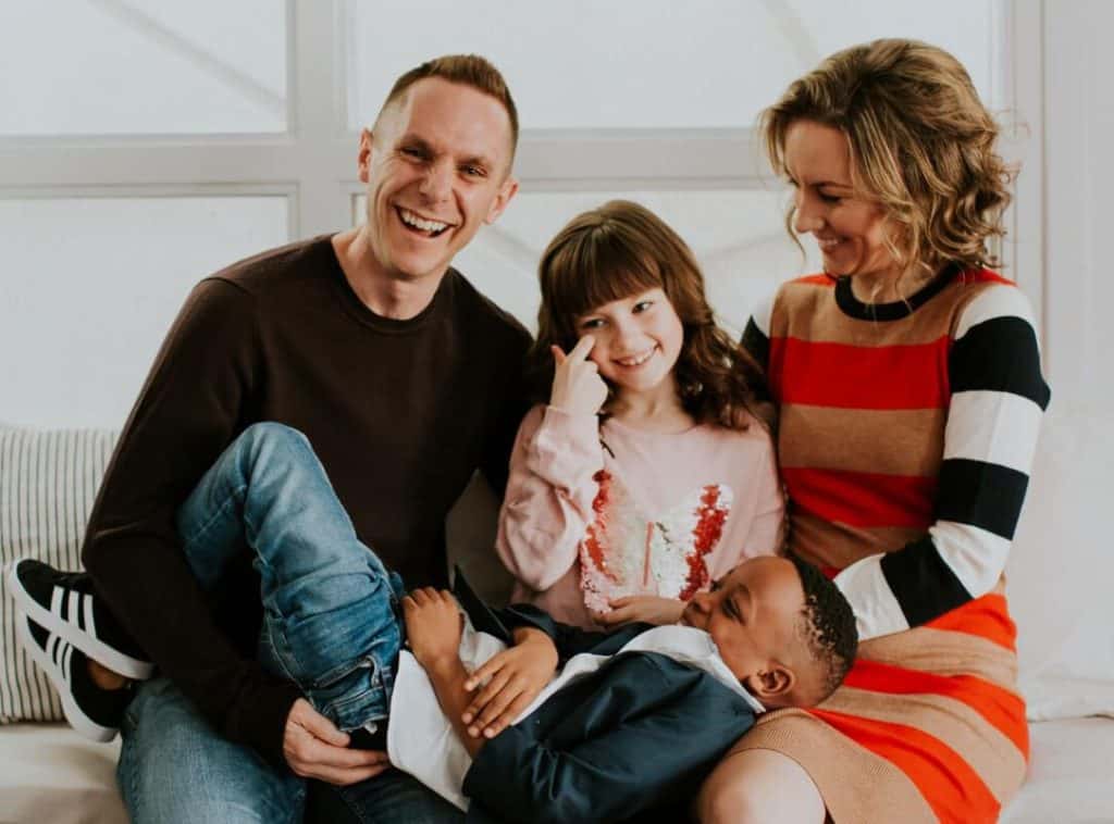 Stu and Amy McLaren with their kids